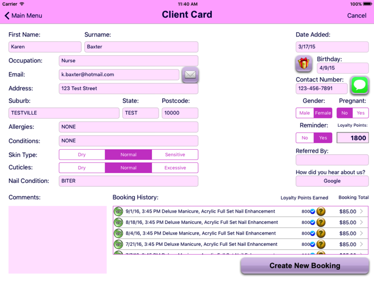 Client Card